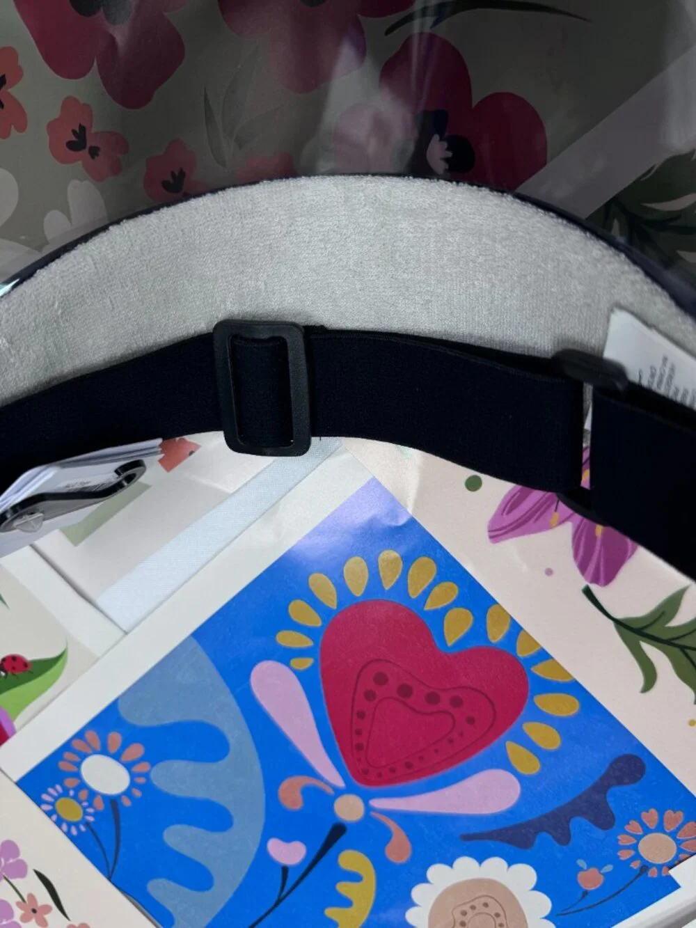 💜 NWT Alo Yoga Airlift Solar Visor Lilac Blue 🌴 Tennis Golf Cap